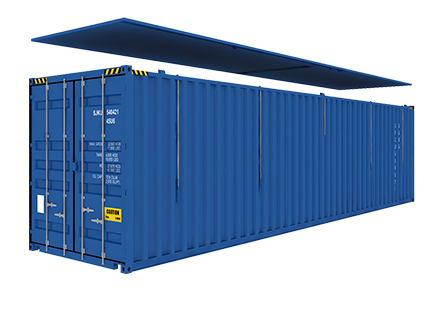 40 ft Tørrlastcontainer med åpen topp