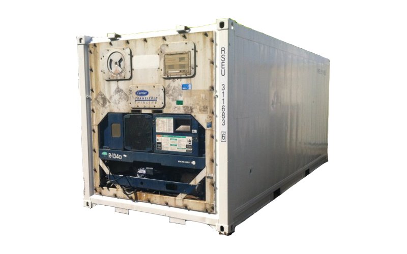 Brukt 20 ft Kjøl/Frys container. AS IS