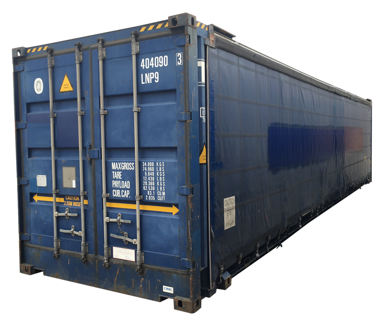 Brukt 45 ft HCPW curtain side container